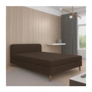 Pat tapițat BRISBANE 110x200 cm, maro imagine