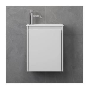 Dulap de baie cu lavoar COMO 40 cm, alb mat imagine
