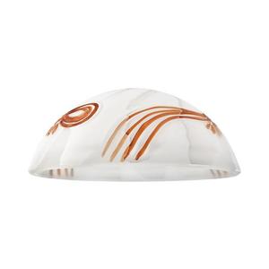 Abajur de rezervă din sticlă SFERA E27 120x300 mm alb/portocaliu imagine