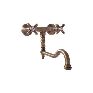 Baterie pentru lavoar/chiuvetă RAV Slezák MORAVA RETRO MK101.5/29SM, alamă antichizată imagine