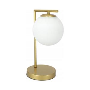 Lampă de masă 1x E27, 40 W, 230 V, auriu/alb imagine