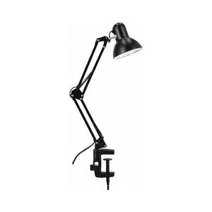 Lampă de birou cu clemă, 1xE27/60W/230V, neagră imagine