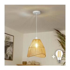 Brilagi - Lustră LED pe cablu CERIA BOHO, 1xE27/40W/230V, Ø 30 cm, maro imagine