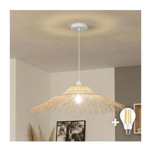 Brilagi - Pendul LED pe cablu CERIA BOHO, 1 x E27, 40W, 230V, Ø 100 cm, bambus imagine