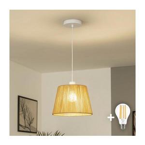 Brilagi - Lustră LED pe cablu CERIA BOHO, 1x E27/40W/230V, Ø 28 cm, maro imagine