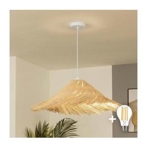 Brilagi - Lustră LED suspendată pe cablu CERIA BOHO 1xE27/40W/230V diam. 100 cm ratan imagine