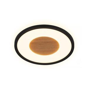 Brilo - Plafonieră LED SUFIT WOOD, 18 W, 230 V, 3000 K, Ø 29 cm imagine