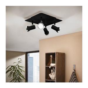 Spot LED pentru baie Eglo 780428 BABILONE 4xGU10/3W/230V IP44 negru imagine