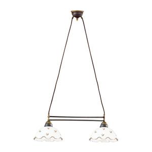 Kolarz 731.82.160 - Lustră suspendată pe cablu NONNA 2xE27/75W/230V, decor floral, finisaj aur roz imagine