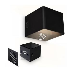 Briloner 3879015 - Aplica LED reîncărcabilă pentru perete cu senzor BORRA, 1, 5 W/5 V, 3600 mAh, neagră imagine