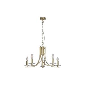 Searchlight 4165-5SB - Candelabru cu lanț ASCONA 5xE14/60W/230V imagine