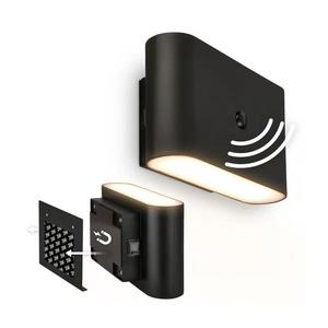 Briloner 3878015 - Aplică LED de perete reîncărcabilă cu senzor CHAT LED/3W/5V 2000 mAh, negru imagine