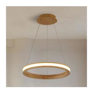 Brilagi - Lustră LED UMEA WOOD, suspendată pe cablu, LED/30W/230V, Ø 40 cm, lemn de cauciuc imagine