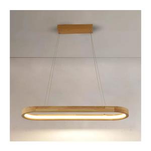 Brilagi - Lampă suspendată pe cablu UMEA WOOD, LED/30W/230V, 70x20 cm, lemn de cauciuc imagine