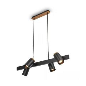 Briloner 4059045 - Lampă suspendată cu cablu ERA, 4 x GU10, 10 W, 230 V, neagră imagine