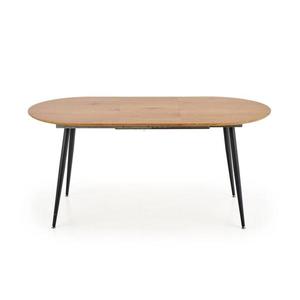 Masă de dining BALNOR, stejar/negru imagine