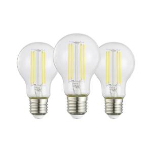 Set 3 becuri LED A60, soclu E27, 3, 8W, 230V, 2700K - Eglo 110437 imagine