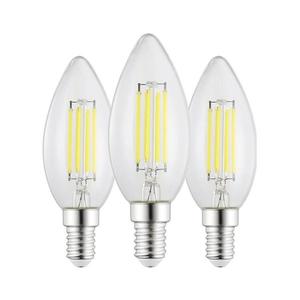 Set 3x bec LED C35 E14/2, 2W/230V 2700K - Eglo 110439 imagine