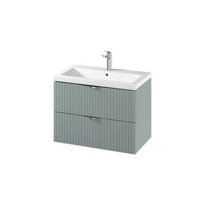 Cersanit S801-540 -Corp suspendat pentru baie cu lavoar TIRSO 80x45 cm verde mentă imagine