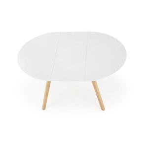 Masă de dining SOLINA, alb/stejar imagine