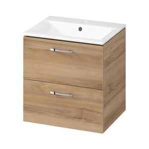 Cersanit S801-458 - Dulap suspendat de baie cu lavoar NIKO 50x40 cm nuc imagine