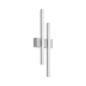 Telefunken - Aplică LED de perete pentru exterior 2xLED/4W/230V IP44, argintie imagine