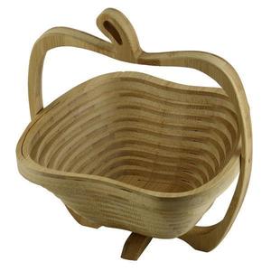 Cos de fructe MAR, pliabil, din bambus, 22 x 20 cm, 2 in 1 imagine