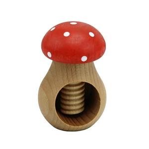 Spargator de nuci ciuperca rosie, lemn imagine