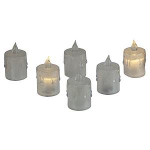Set 6 lumanare LED, lumina calda Lumin, 6.5 x 4 cm imagine