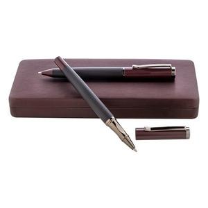 Set pix si roller, din metal, visiniu, André Philippe, in cutie asortata imagine