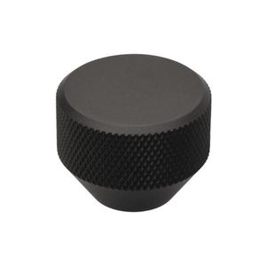Buton pentru mobila Mesh, finisaj negru mat anodizat, D: 26 mm imagine