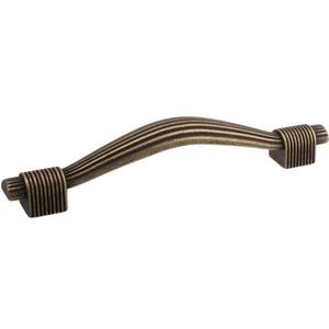 Maner pentru mobila Reed, finisaj alama antichizata, L: 128 mm imagine