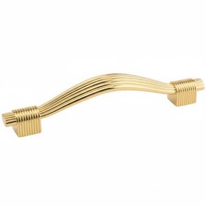 Maner pentru mobila Reed, finisaj auriu lucios, L: 128 mm imagine