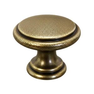 Buton pentru mobila Amber, finisaj alama antichizata, D: 30 mm imagine