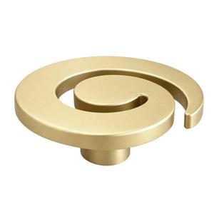 Buton pentru mobila Nemesio, finisaj auriu, D: 40 mm imagine