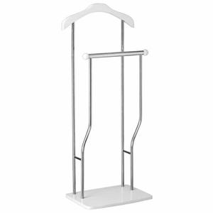 Portmantou dublu Greg, cu spatiu pentru pantofi, finisaj alb, 400x300x1070 mm imagine