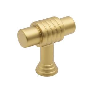 Buton pentru mobila Cruz, finisaj auriu mat, 32x30 mm imagine