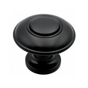 Buton pentru mobila Oren, finisaj negru mat, D: 31 mm imagine