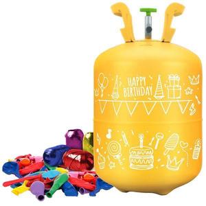 Set Complet Petrecere Baloane, Butelie cu Heliu, „ISP”, cu 50 de Baloane Colorate, 60m de Panglica, Heliu 0, 42 m3 imagine