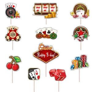 Set figurine tort/brioșe Casino, Bita Decorations, Photo Paper Glossy imagine