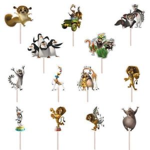 Set figurine tort/brioșe Madagascar, Bita Decorations, Photo Paper Glossy imagine