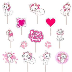 Set figurine tort/brioșe Pisicuța Marie, Bita Decorations, Photo Paper Glossy imagine