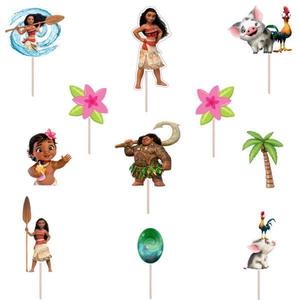 Set figurine tort/brioșe Moana, Bita Decorations, Photo Paper Glossy imagine