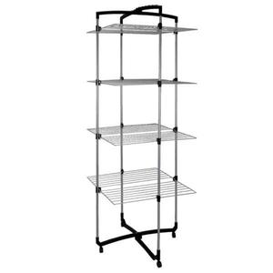 Uscator de rufe turn, Faro Plus, pliabil, cu 4 etaje, argintiu, 38 m imagine