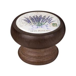 Buton pentru mobila, Lavender2 450NG47, finisaj nuc, D40 mm - Nesu imagine