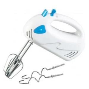 Mixer de mana, 250W, 7 Viteze, 4 palete din otel inoxidabil, Alb imagine