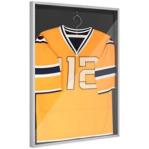 Cadru HOMCOM T-frame pentru tricou din aliaj de aluminiu cu acrilic și captuseală interioară din feltro, 70 x 90 cm | Aosom Romania imagine