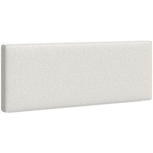 HOMCOM Tăblie montată pe perete pentru pat, 160 x 10 x 60 cm, husă textilă, alb crem | Aosom Romania imagine