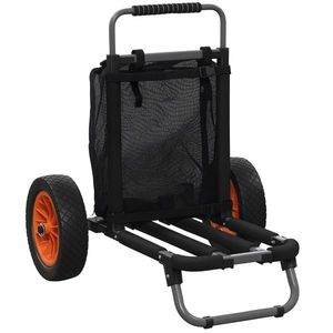 SPORTNOW Cărucior Plajă Pliabil, Aluminiu, Roti Mari 30cm, Ideal pentru Orice Teren, Ușor de Folosit | Aosom Romania imagine