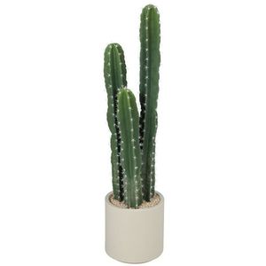 HOMCOM Plantă artificială Cactus mare 95 cm cu ghiveci, realist pentru casă, birou, verde | Aosom Romania imagine